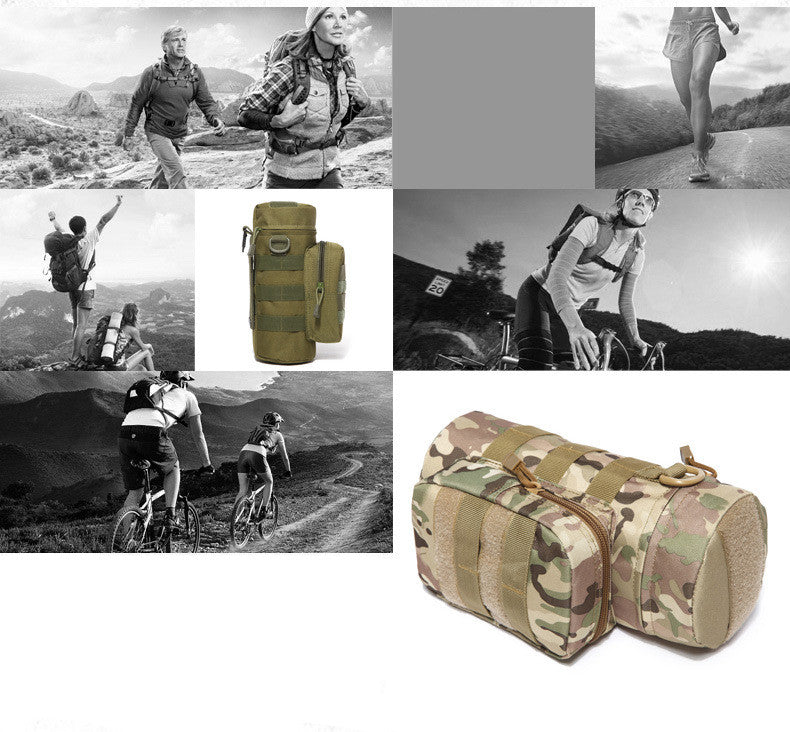 Outdoor Tactical Water Bottle Bag Military Fan Camouflage Outdoor Travel Hiking Climbing Accessory Bag  $ CAD