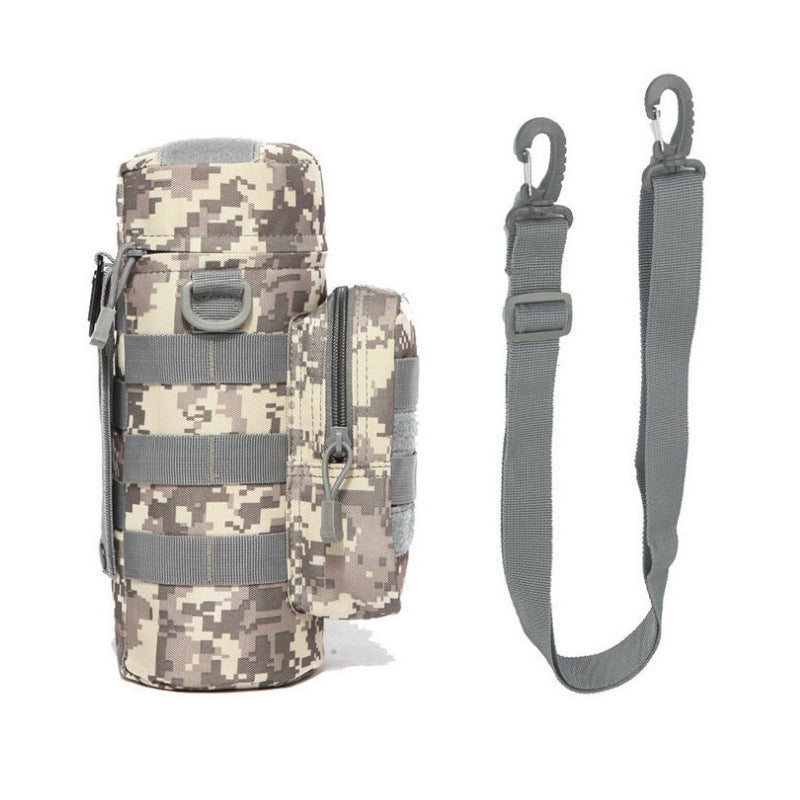 Outdoor Tactical Water Bottle Bag Military Fan Camouflage Outdoor Travel Hiking Climbing Accessory Bag  $ CAD