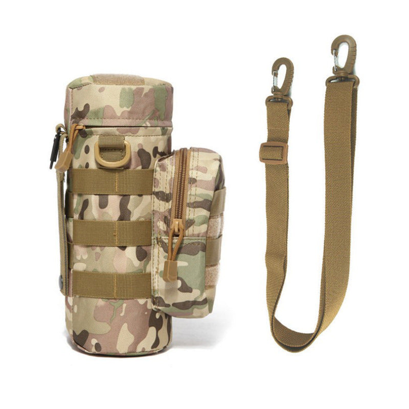 Outdoor Tactical Water Bottle Bag Military Fan Camouflage Outdoor Travel Hiking Climbing Accessory Bag  $ CAD