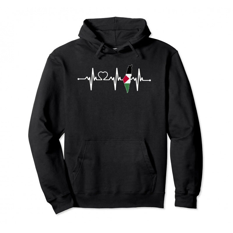 Cotton Palestine Hoodie  Men Women