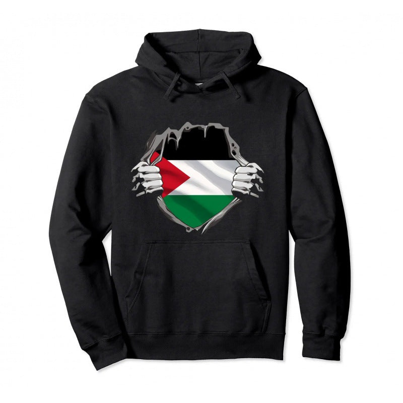 Cotton Palestine Hoodie  Men Women