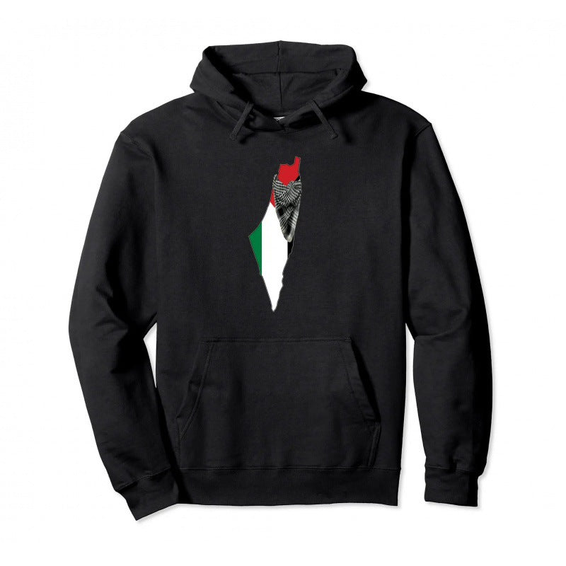 Cotton Palestine Hoodie  Men Women