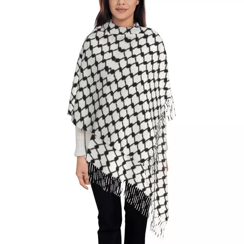 Palestinian Polyester Scarf Ethnic Style 54CMX185CM